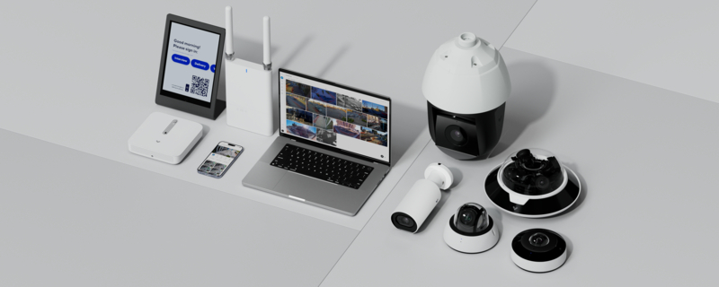 Example layout of a Micro Solutions surveillance camera deployment
